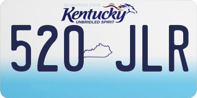 KY license plate 520JLR