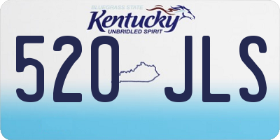 KY license plate 520JLS