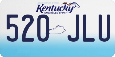 KY license plate 520JLU