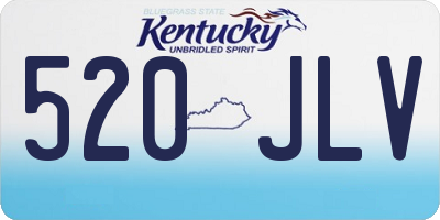KY license plate 520JLV