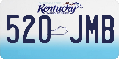 KY license plate 520JMB