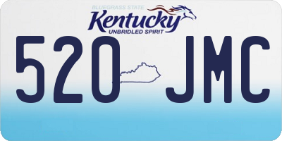 KY license plate 520JMC