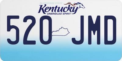 KY license plate 520JMD