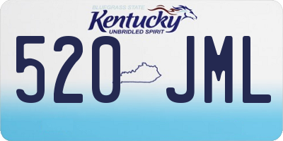KY license plate 520JML