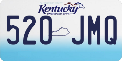 KY license plate 520JMQ