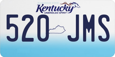 KY license plate 520JMS