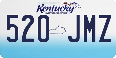 KY license plate 520JMZ