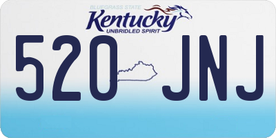 KY license plate 520JNJ