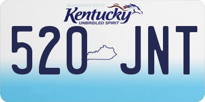 KY license plate 520JNT