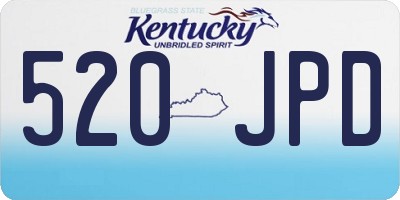 KY license plate 520JPD