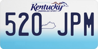KY license plate 520JPM