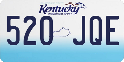 KY license plate 520JQE