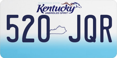 KY license plate 520JQR