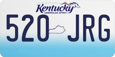 KY license plate 520JRG