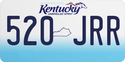 KY license plate 520JRR