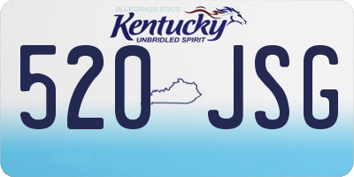 KY license plate 520JSG