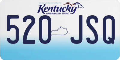 KY license plate 520JSQ