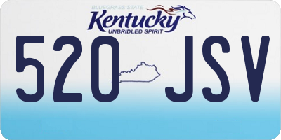 KY license plate 520JSV