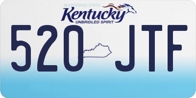 KY license plate 520JTF