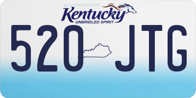 KY license plate 520JTG
