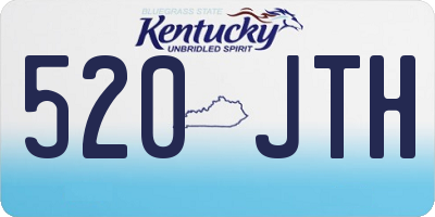 KY license plate 520JTH