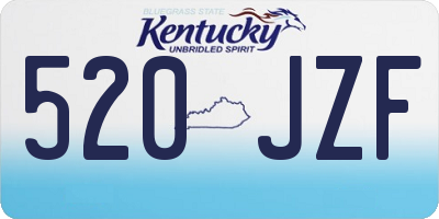 KY license plate 520JZF