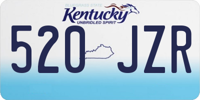 KY license plate 520JZR