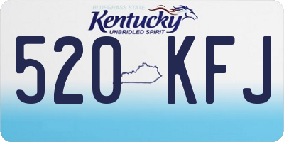 KY license plate 520KFJ