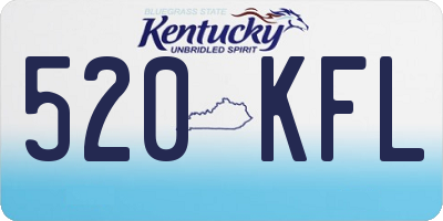 KY license plate 520KFL