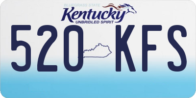 KY license plate 520KFS