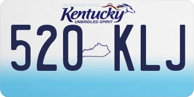 KY license plate 520KLJ