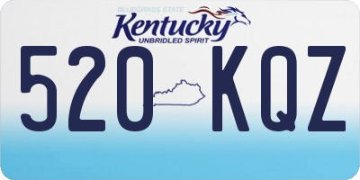 KY license plate 520KQZ