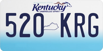 KY license plate 520KRG