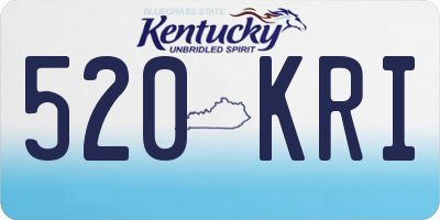 KY license plate 520KRI