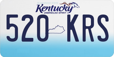 KY license plate 520KRS