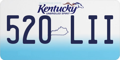KY license plate 520LII