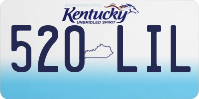 KY license plate 520LIL