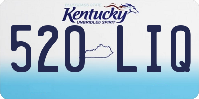 KY license plate 520LIQ