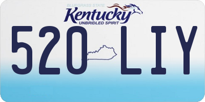 KY license plate 520LIY