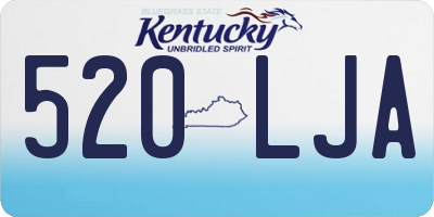 KY license plate 520LJA