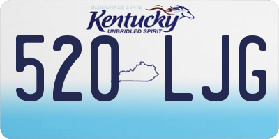 KY license plate 520LJG