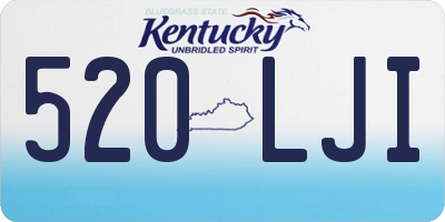 KY license plate 520LJI