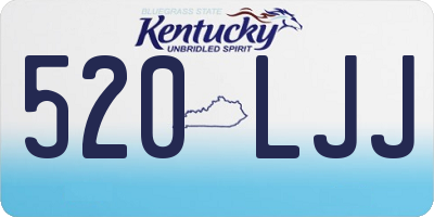 KY license plate 520LJJ