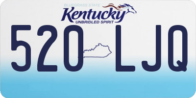 KY license plate 520LJQ