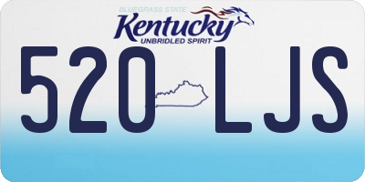 KY license plate 520LJS