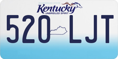 KY license plate 520LJT