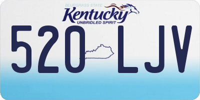 KY license plate 520LJV