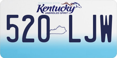 KY license plate 520LJW