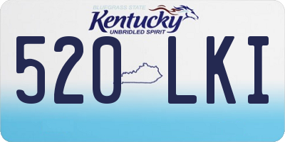 KY license plate 520LKI
