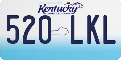 KY license plate 520LKL